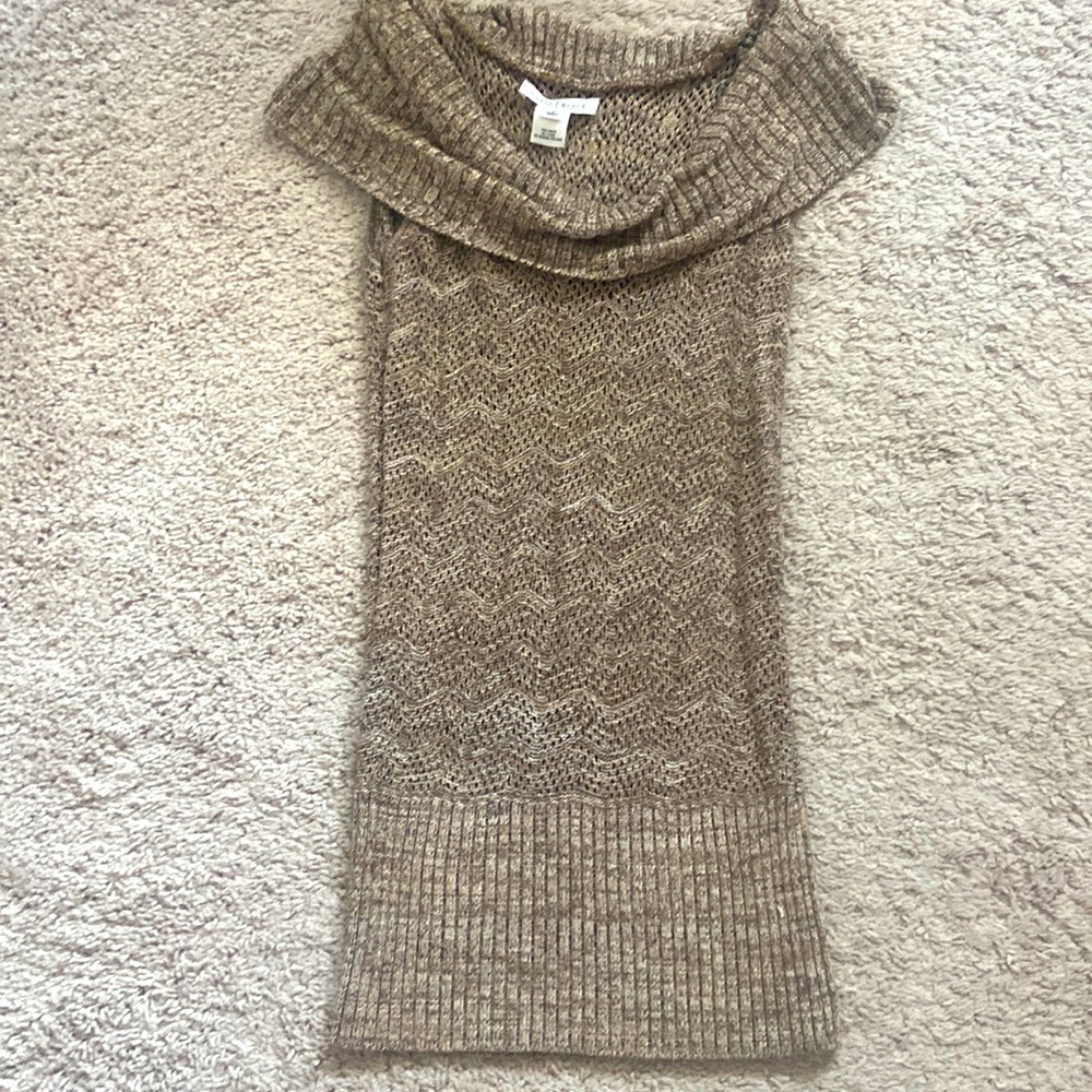 White House Black Market | Cowl neck mini sweater dress